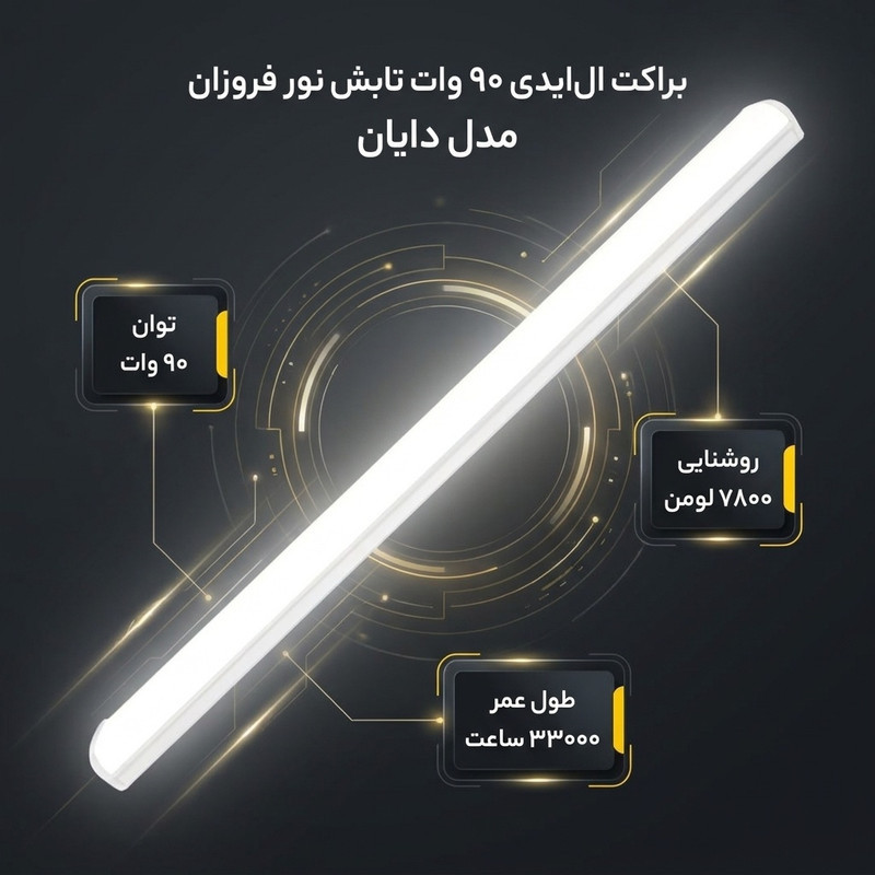 براکت 90 وات تابش نور فروزان مدل دایان