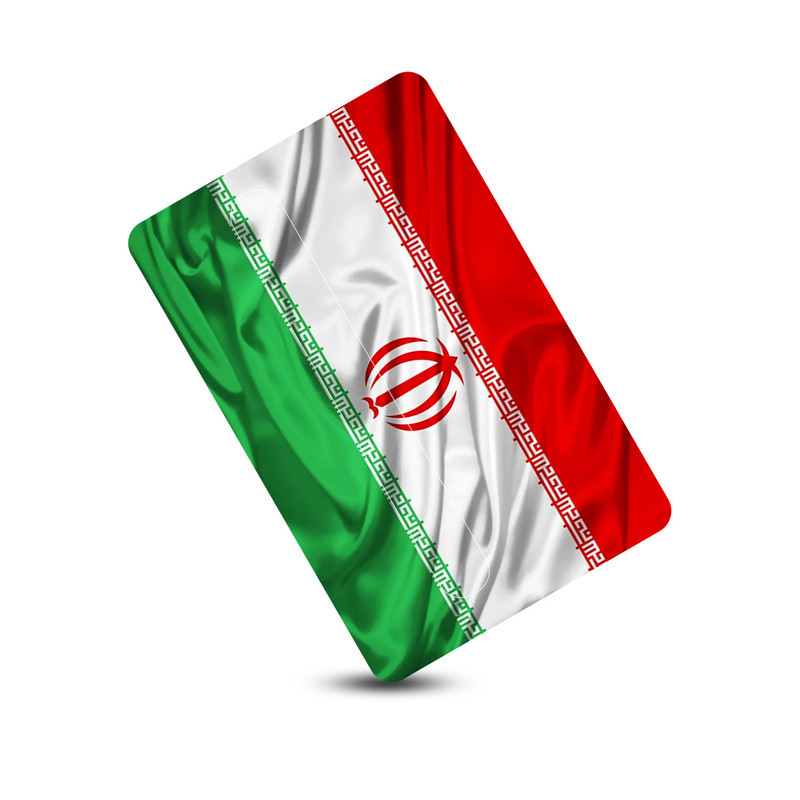 استیکر کارت پیکسل میکسل مدل پرچم ایران