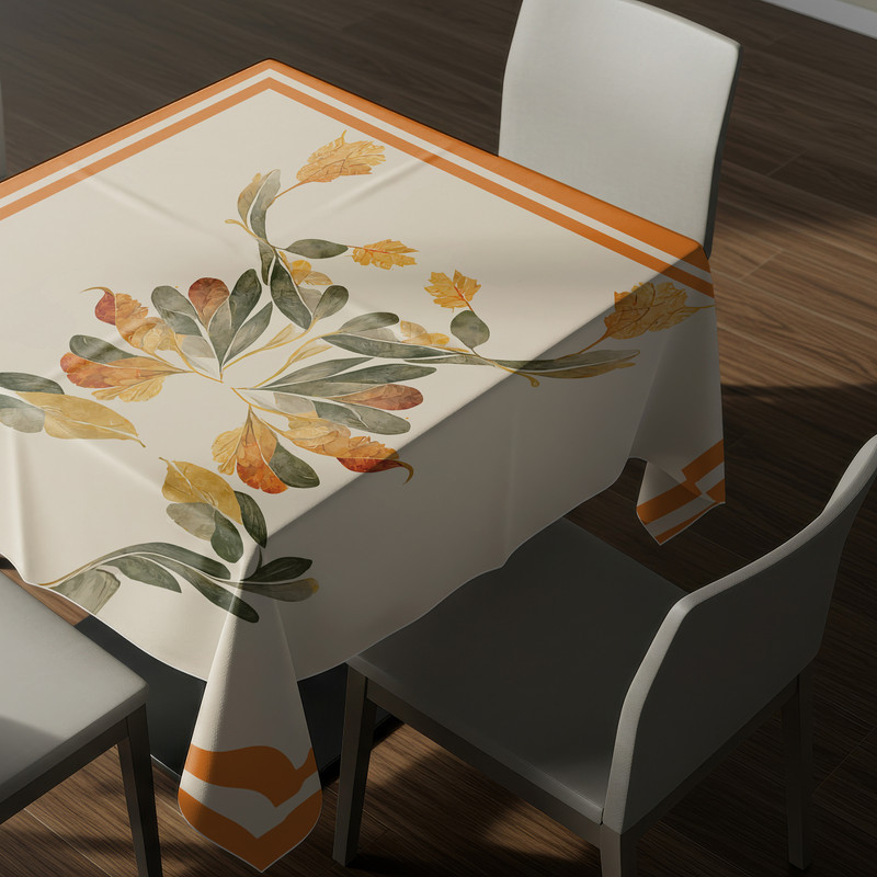 رومیزی ریحانلوکس مدل پاییزی کد RH133 سایز 97x97 سانتی‌متر