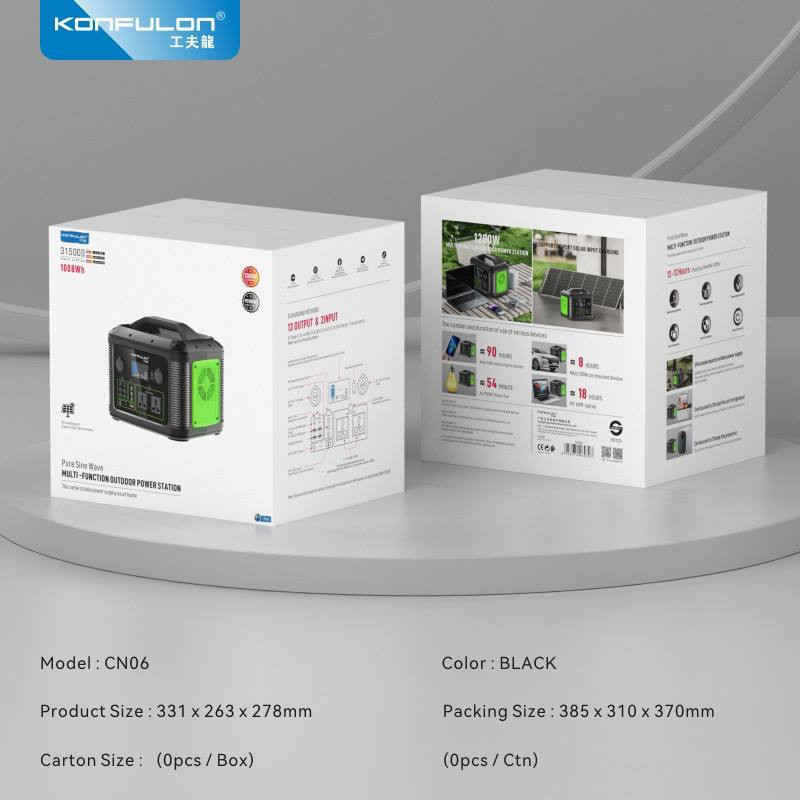 پاور استیشن 1200 وات کانفلون مدل CN06 ظرفیت 315000 میلی آمپرساعت