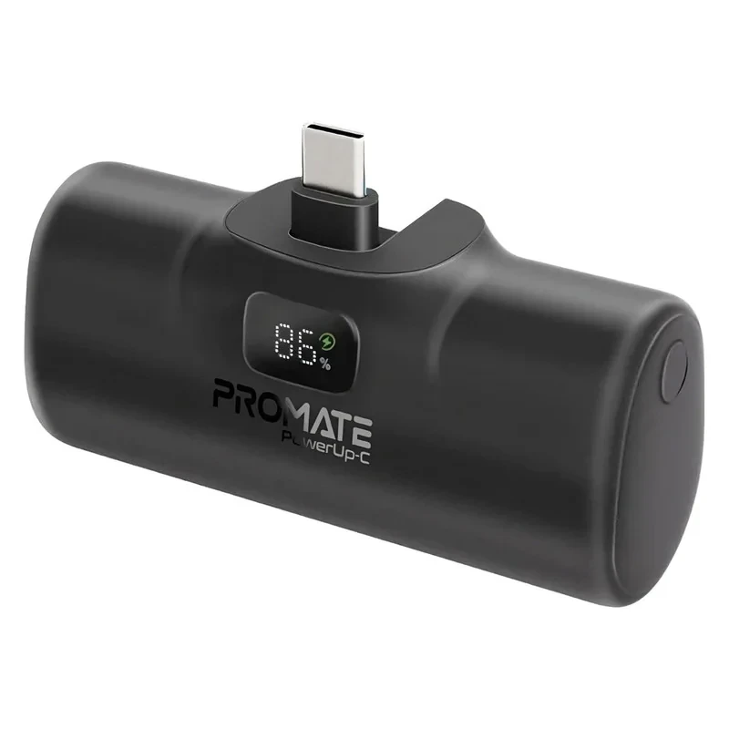 پاوربانک پرومیت مدل POWERUP-C.BLK ظرفیت 5000 میلی‌آمپرساعت