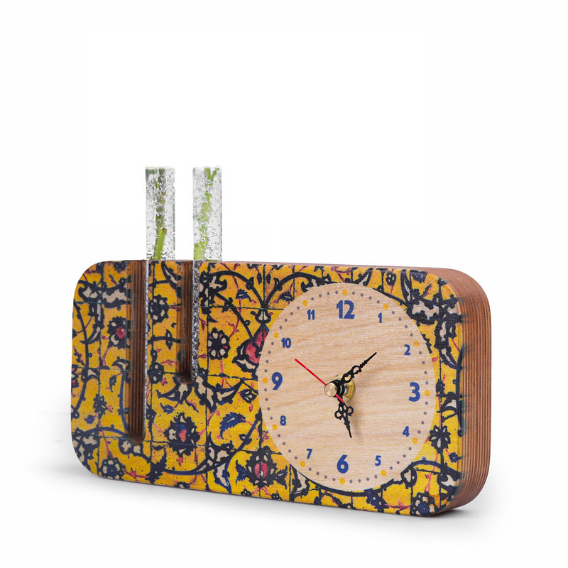 ساعت رومیزی راکورد مدل P-124B طرح زرین