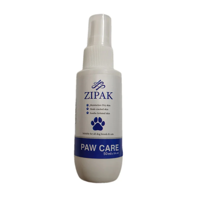 اسپری نرم‌کننده و ترمیم‌کننده کف پنجه سگ و گربه زیپک مدل Paw Care حجم 50 میلی‌لیتر