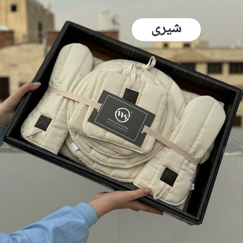 ست لوازم پارچه ای آشپزخانه 11 پارچه دبلیو اس مدل اولترا کد HS1