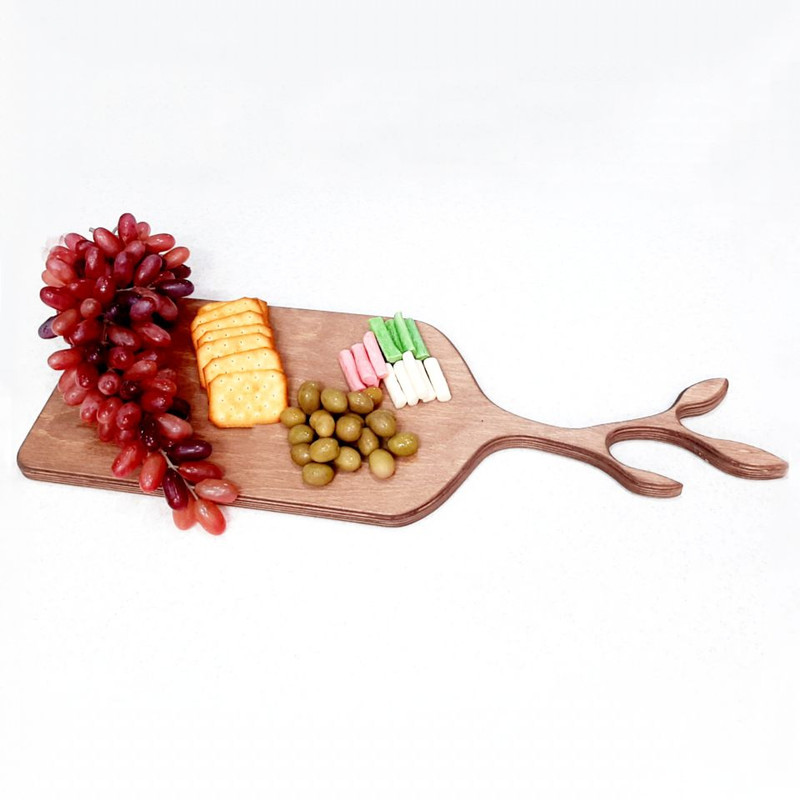 تخته گوشت مدل چوبی طرح برگ کد 01