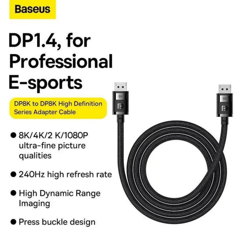 کابل DisplayPort بیسوس مدل BS-OH143 طول 2 متر