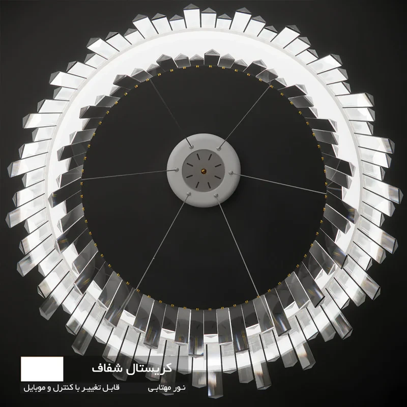 لوستر نورکیا مدل تک حلقه قندیلی کد 1R-55G