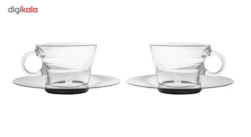 ست فنجان و نعلبکی نسپرسو مدل View Cappuccino بسته 2 عددی