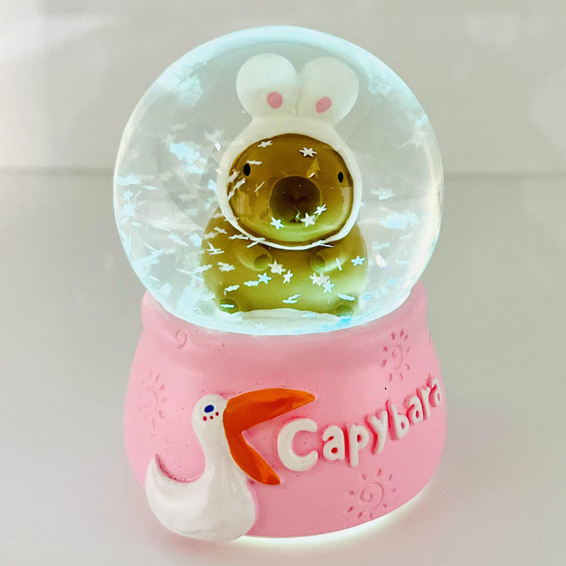 گوی چراغ‌دار مدل مینی Capybara طرح کوالا خرگوش عاشق کد D1623.15
