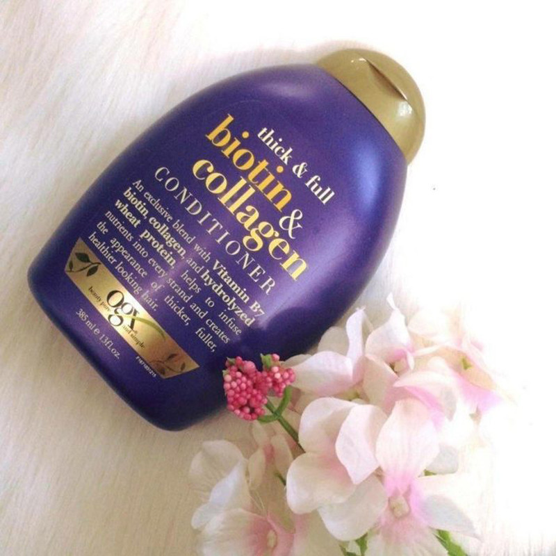 شامپو مو او جی ایکس مدل Biotin & Collagen حجم 385 میلی‌لیتر