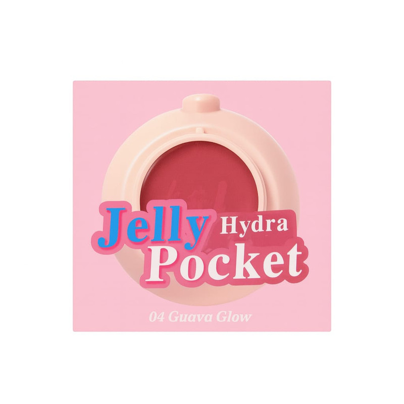 بالم لب ژلی آبرسان و مرطوب‌کننده بانوان مدل Jelly Hydra Pocket شماره 04 گواوا گلو با ویتامین تقویتی و حجم 0.12 میلی‌لیتر
