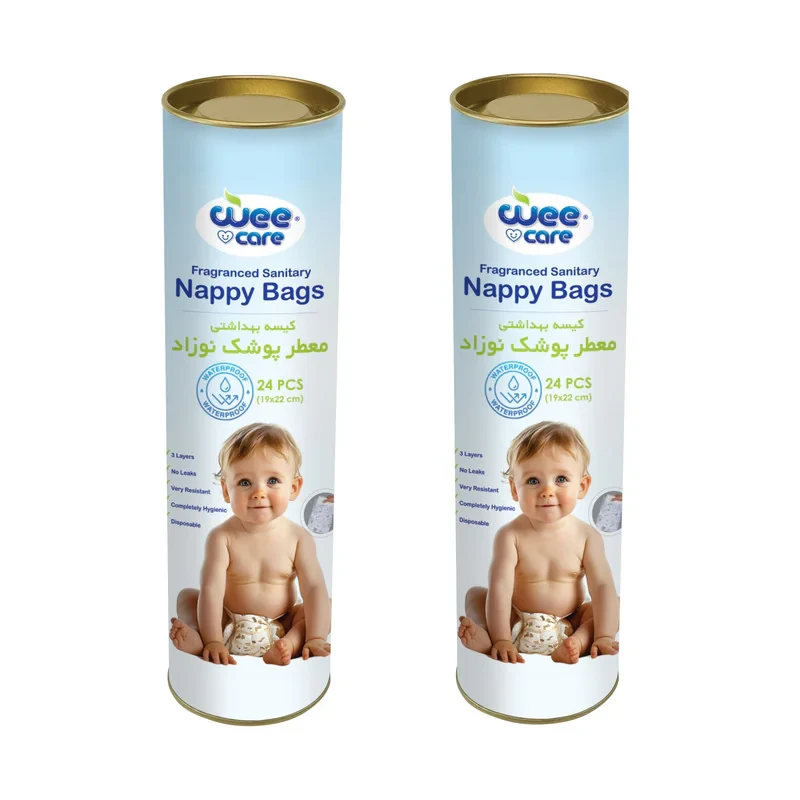 کیسه بهداشتی پوشک وی کر مدل Nappy Bags دو بسته 24 عددی