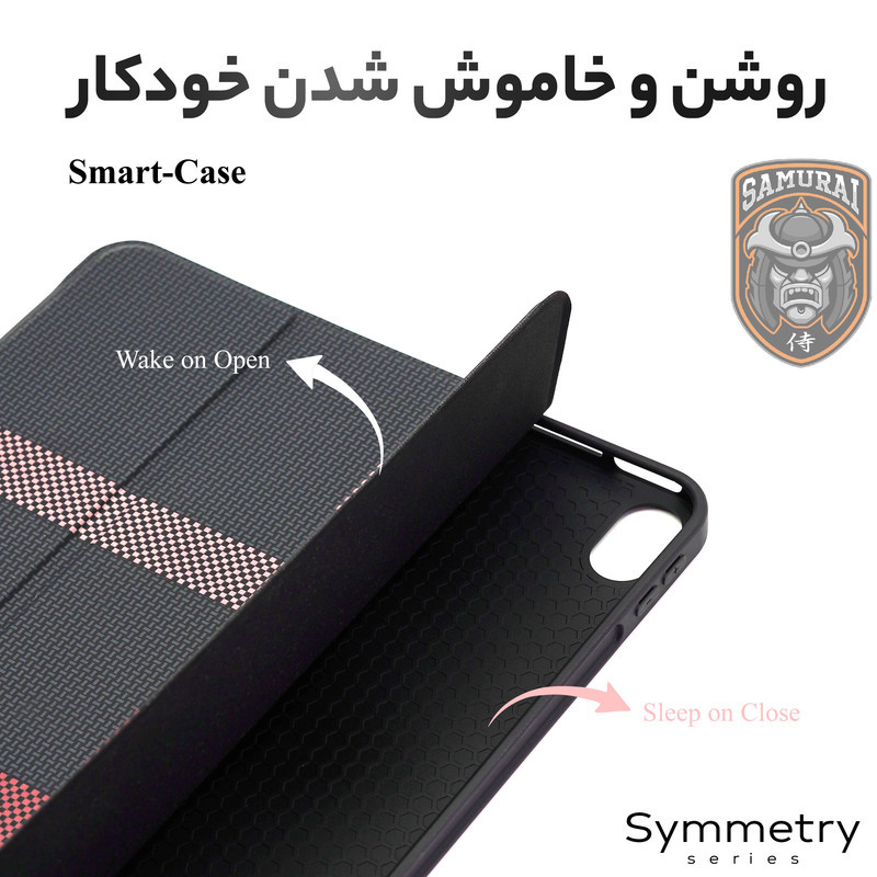 کیف کلاسوری سامورایی مدل Symmetry مناسب برای تبلت سامسونگ Galaxy Tab S9 Plus  Tab S9 FE Plus  Tab S10 Plus