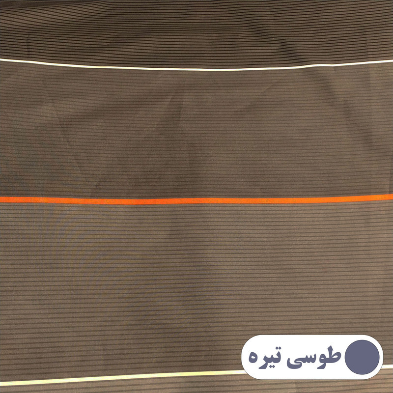 ملحفه کتان نخ رزین تاژ مدل اسپرت کد M102-1 یک نفره سایز 200x90 سانتی‌متر