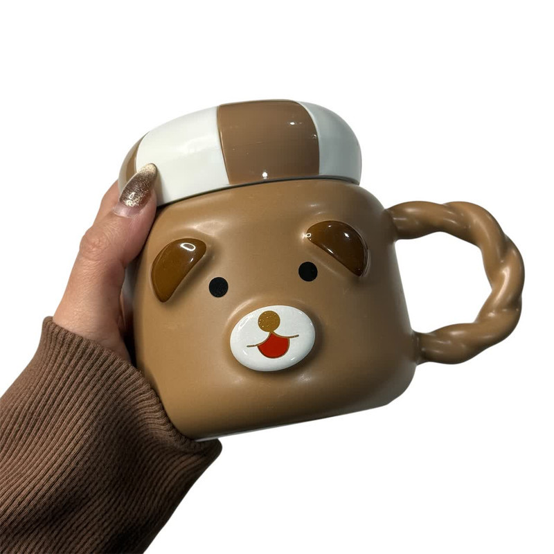 ماگ طرح درب دار مدل Bear