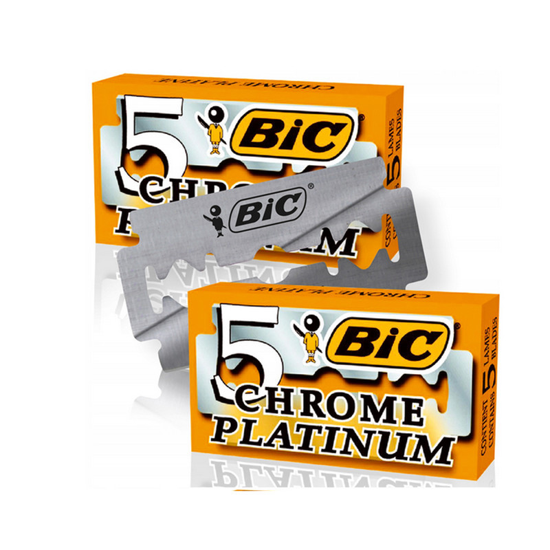 تیغ یدک بیک مدل Platinum Chromium Double Edge