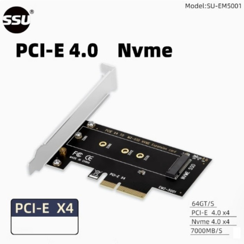 کارت تبدیل PCI-E به M2 SSD NVME اس اس یو مدل SU-EM5001