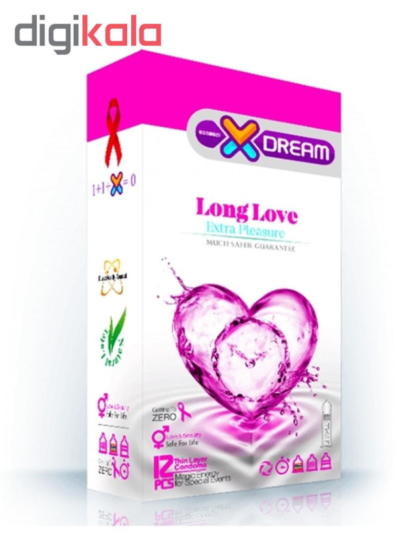 کاندوم ایکس دریم مدل Long Love بسته 12 عددی به همراه کاندوم تاخیری کدکس مدل Double Delay بسته 10 عددی