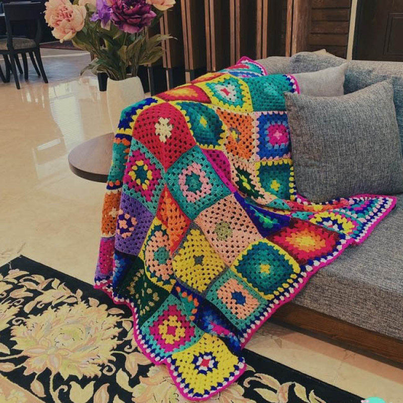 شال مبل و تخت مدل x94 سایز 120×120 سانتیمتر