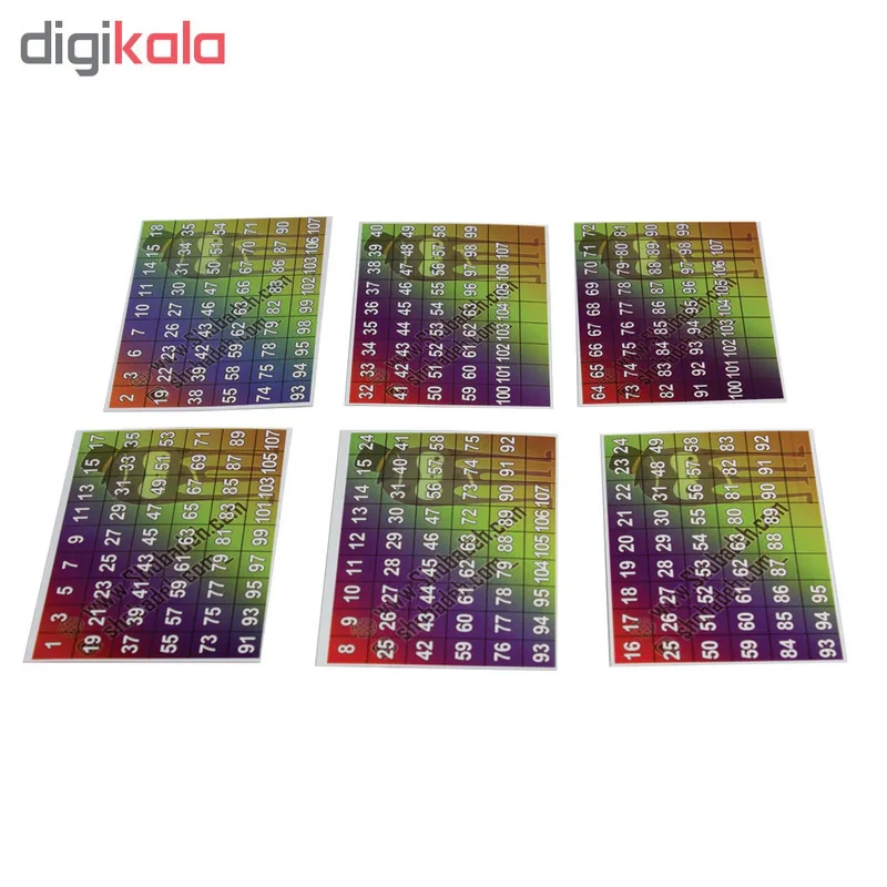 ابزار شعبده بازی طرح کارت تشخیص سن کد 021 بسته 7 عددی