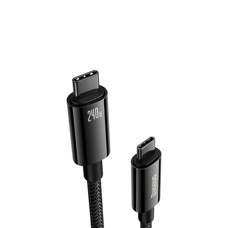کابل تبدیل USB-C باسئوس مدل (TUNGSTEN GOLD  (240W طول 2 متر