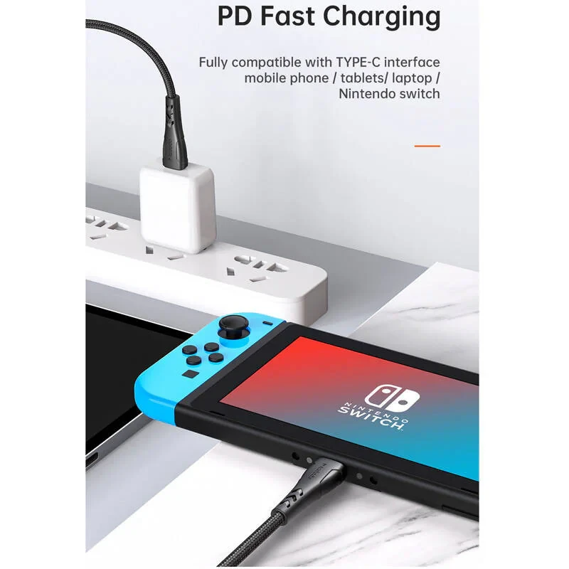 کابل USB-C مک دودو مدل  CA - 7641 60W PD QC4 طول 1.2 متر