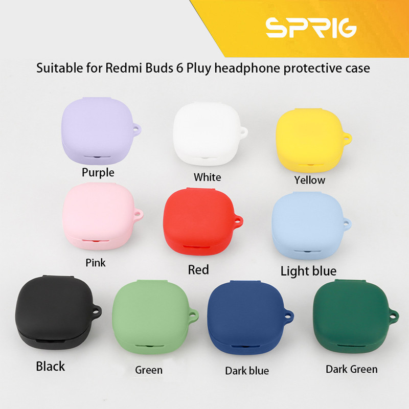 کاور اسپریگ مدل Silicone-SP مناسب برای کیس هدفون بلوتوثی شیائومی Redmi Buds 6 Play