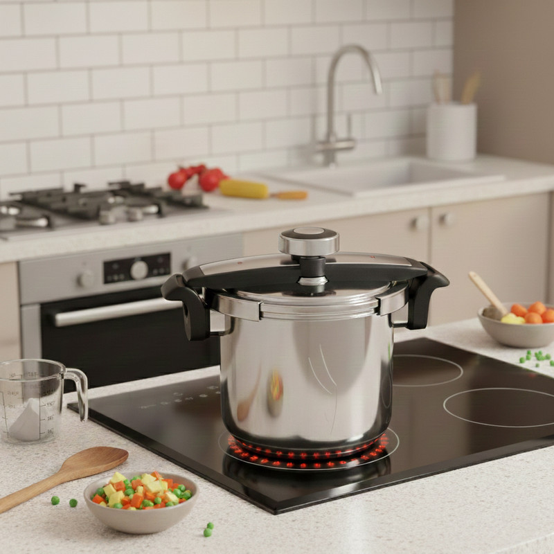زودپز دوقلو مایر مدل mr 886 سه لایه گنجایش 8 و 6 لیتر