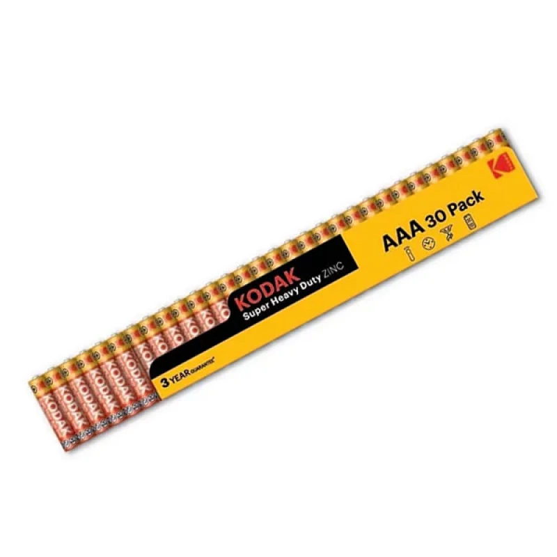 باتری نیم قلمی کداک مدل  Super Heavy Duty Zinc بسته 30 عددی