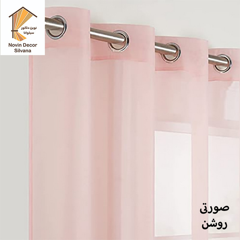 پرده پانچ نوین دکور سیلوانا مدل حریر 3 سایز 280x300 سانتی‌متر
