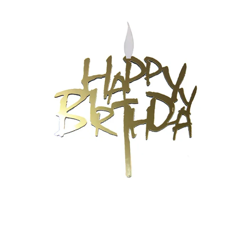 شمع تولد طرح happy birthday مدل مولتی
