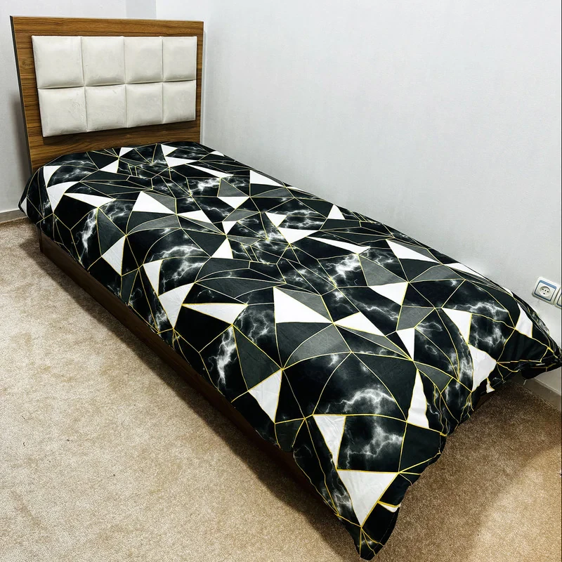 کاور لحاف ناتوسا مدل هندسی یک نفره سایز 160x220 سانتی متر