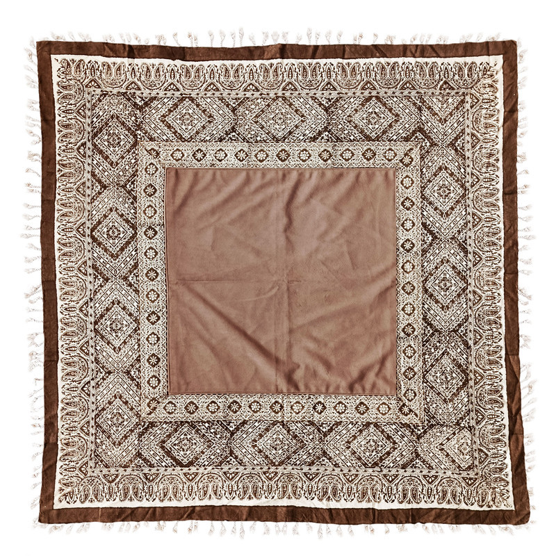 رومیزی مخمل مدل سنتی B100
