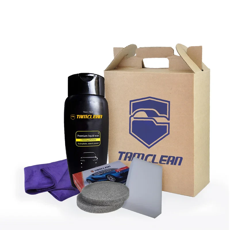 کیت ترمیم رنگ خودرو تام کلین مدل TC-002 وزن 500 گرم مجموعه  پنج عددی