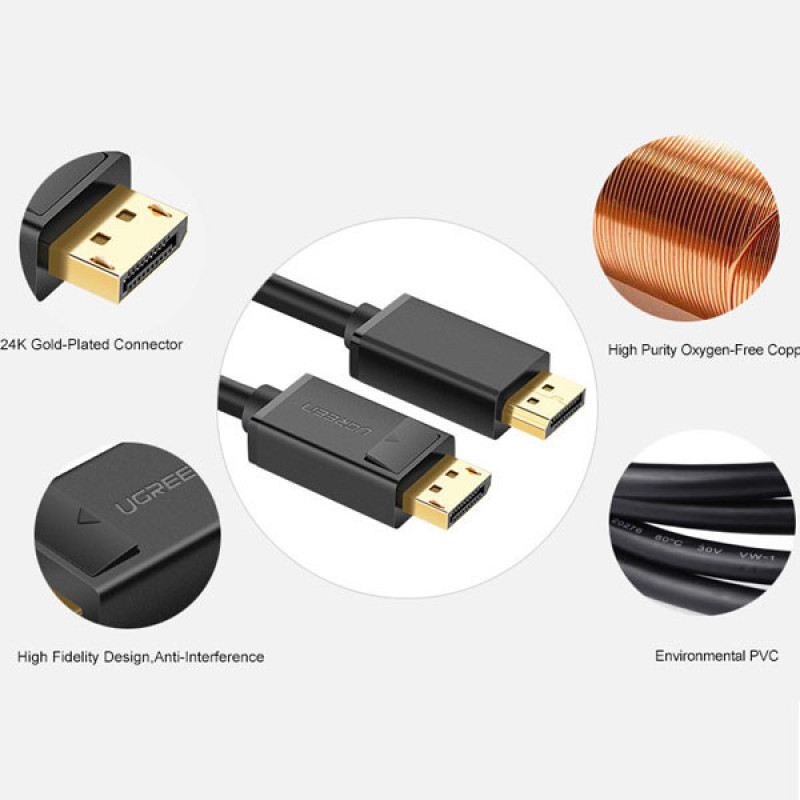 کابل Display Port یوگرین مدل DP102-10245 طول 1.5 متر