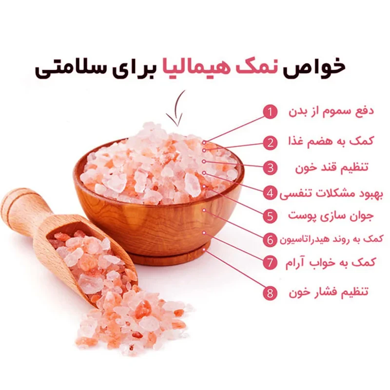 سنگ نمک دکوری مدل هيماليا کد gr500 مجموعه 6 عددي