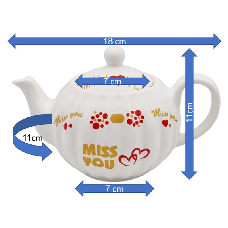 سرویس چای خوری 9 پارچه مناسب برای 2 نفره مدل صدفی کد 2411P9xmiss