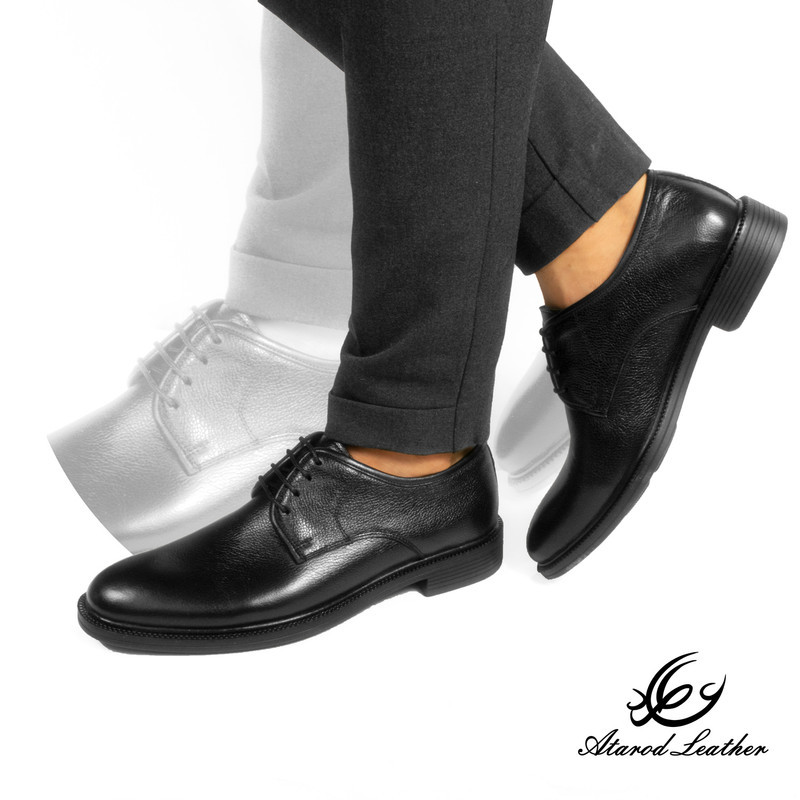 کفش مردانه چرم عطارد مدل چرم طبیعی کد SH135
