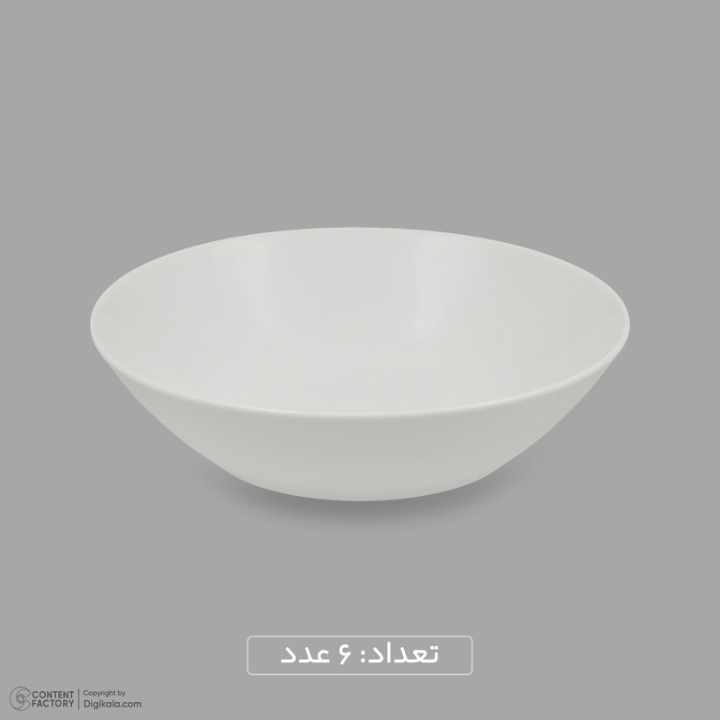سرویس غذاخوری چینی 25 پارچه 6 نفره مقصود مدل دایره کد 001