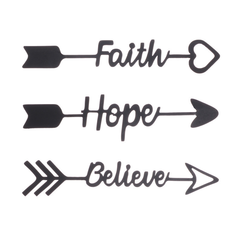 دیوارکوب آرتافرین مدل Believe Faith Hope مجموعه 3 عددی