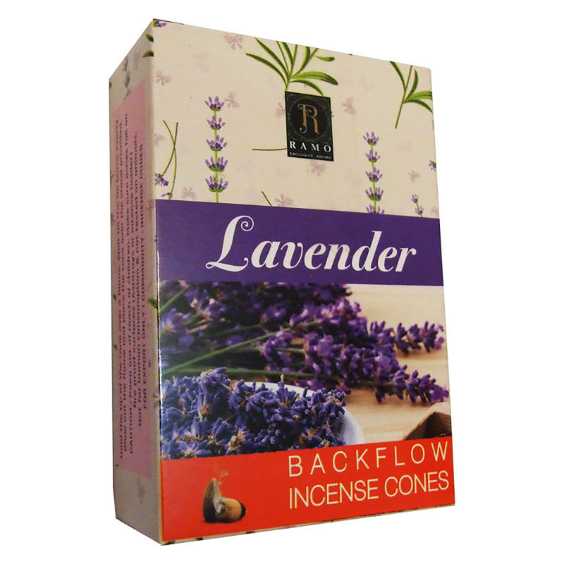 عود رامو مدل آبشاری طرح Lavender بسته 10 عددی