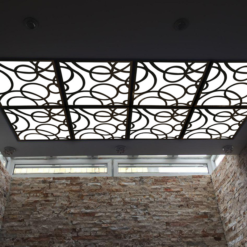 تایل سقفی آسمان مجازی بنی دکو مدل MC39 اندازه 60x60 سانتی متر مجموعه 4 عددی