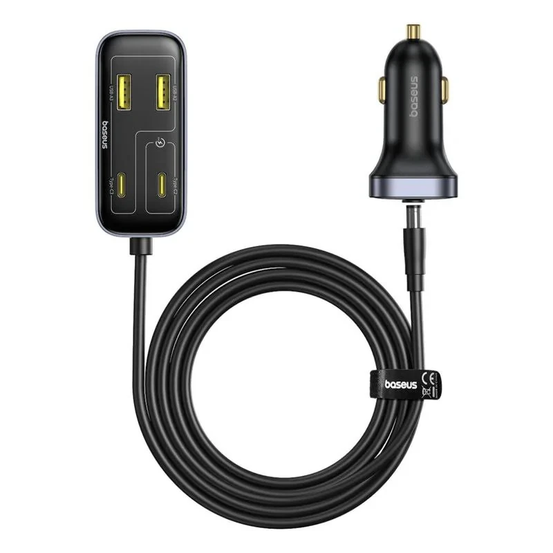 شارژر فندکی 110 وات 6 پورت بیسوس مدل BackseatPal L1