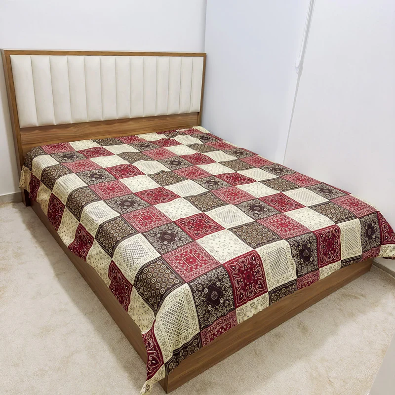 کاور لحاف ناتوسا مدل سنتی دو نفره سایز 220x240 سانتی متر