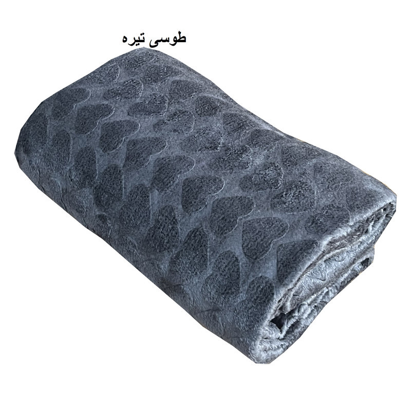 پتو مسافرتی 1 نفر شایسته مدل قلبی سایز 200×155 سانتی‌متر