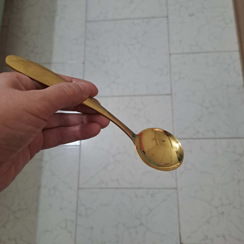 قاشق مدل سوپ و خورشت خوری آینه ای بسته 12 عددی