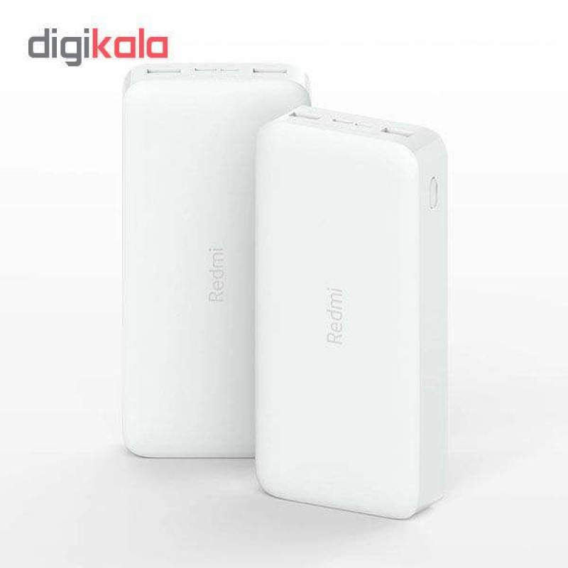 پاوربانک 18 وات شیائومی مدل Redmi PB200LZM ظرفیت 20000 میلی آمپرساعت به همراه شارژر دیواری سامسونگ و کابل تبدیل