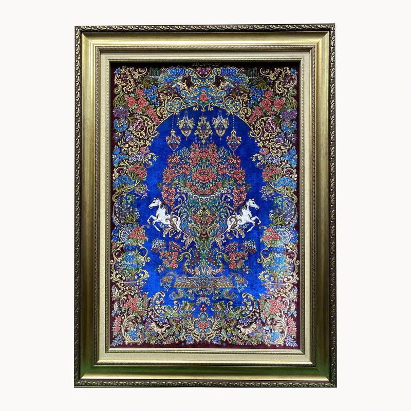 تابلو فرش دستباف طرح کومه ای کد ۲۱۵۱۱۲۰۵