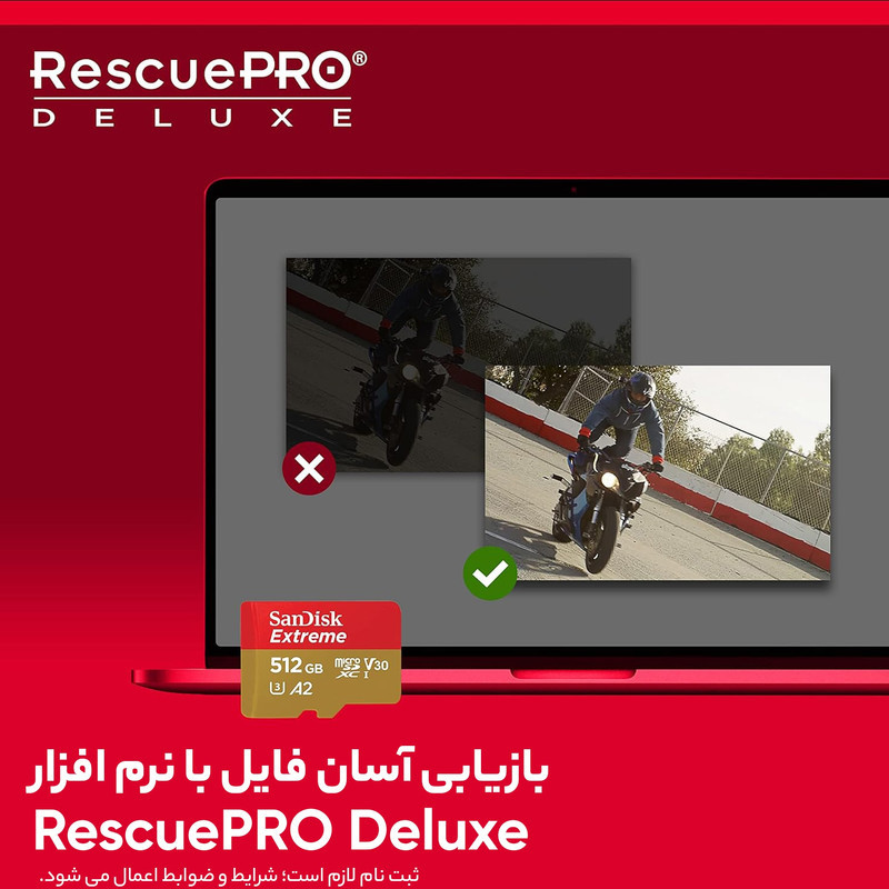 کارت حافظه microSDXC سن دیسک مدل Extreme کلاس A2 استاندارد UHS-I U3 سرعت 190MBps ظرفیت 512 گیگابایت