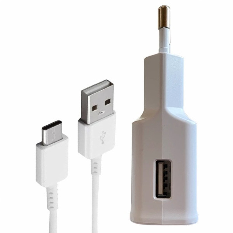 شارژر دیواری 15 وات توربو مدل Galaxy A51 به همراه کابل تبدیل USB-c